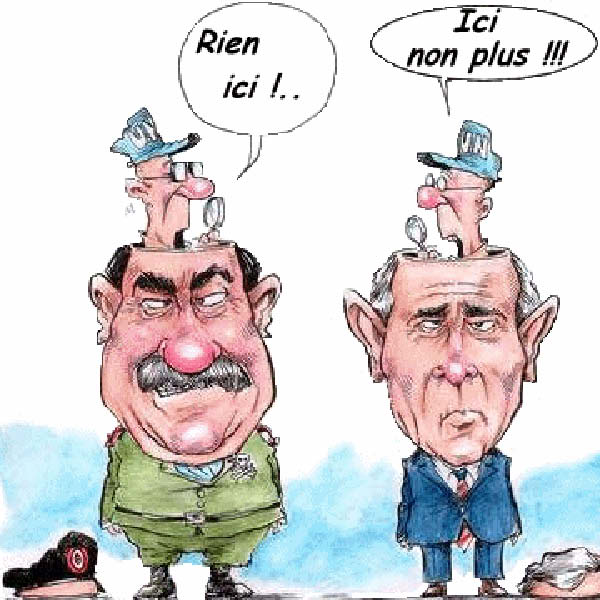 Humour Bush Et Sadam-humourenvrac
